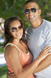 Happy African American Man & Woman Couple