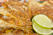 Mexican Spicy Chicken Tinga Quesadillas