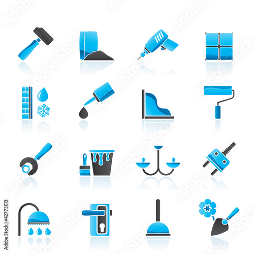 Vector: Construction and building equipment Icons - vector icon set 1 Construction and building equipment Icons - vector icon set 1