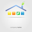logo eco house #vector