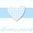 baby shower - bimbo - cuore azzurro