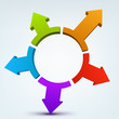 Vector illustration of 3d arrows