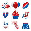July 4th Party Icons