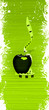 Measuring tape and apple