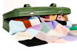 girl hidden in a suitcase