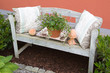 Gartenbank im Shabby Look