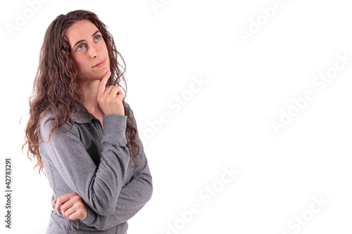 Photo: thinking woman thinking woman
