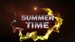 SUMMER TIME Text in Particle (Double Version) - HD1080