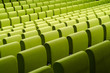 Green chairs. Horizontal pattern