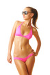 Sexy tan woman in bikini