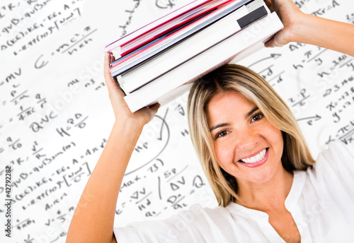 Photo: Happy female student Happy female student