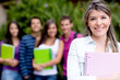 Casual female student