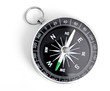 Photo: black Compass isolated on a white background black Compass isolated on a white background