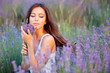 Girl on the lavender field