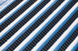 Top view on large solar panels