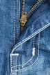 The rack of blue jeans