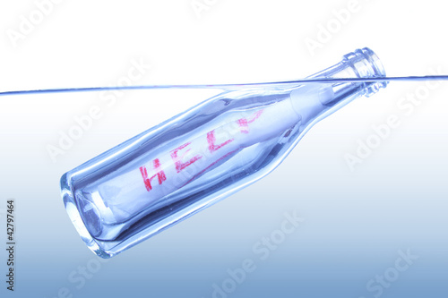 Photo: message in a bottle message in a bottle