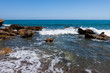 Rocky sea coast of Catalonia , Spain