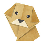 Origami dog Recycled Papercraft