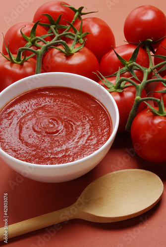 Photo: Pura crema de tomates. Pura crema de tomates.
