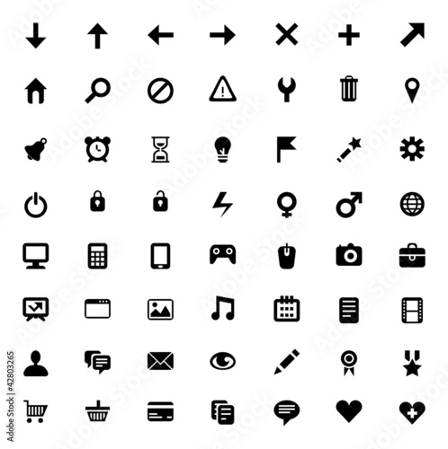Vector: Set of 56 vector icons Set of 56 vector icons