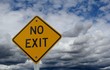 Strassenschild No Exit