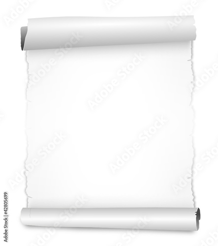 Vektor: Papierrolle weiß Papierrolle weiß