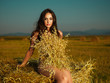outdoors portrait of beautiful, young woman