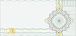 Secured Guilloche Background for Gift Certificate, Coupon or Ban