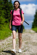 Woman walking outdoor