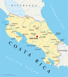 Costa Rica Map (Costa Rica Landkarte)