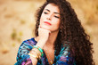 Photo: curly hair woman curly hair woman