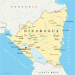Nicaragua Map (Nicaragua Landkarte)