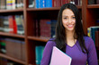 Woman at the library