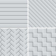 Set of four seamless patterns