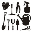 Gardening silhouettes