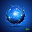 World globe, network icon.