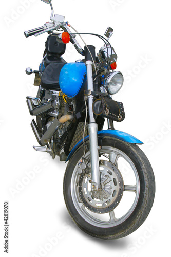 Photo: motorcycle on white background motorcycle on white background