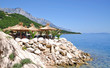 an der Seepromenade von Brela an der Makarska Riviera