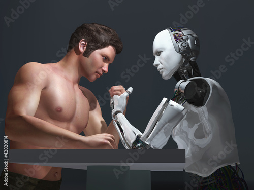 Illustration: human-robot competition human-robot competition