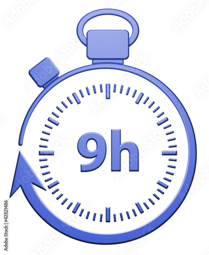 Illustration: 9H Chrono - Bleu 9H Chrono - Bleu