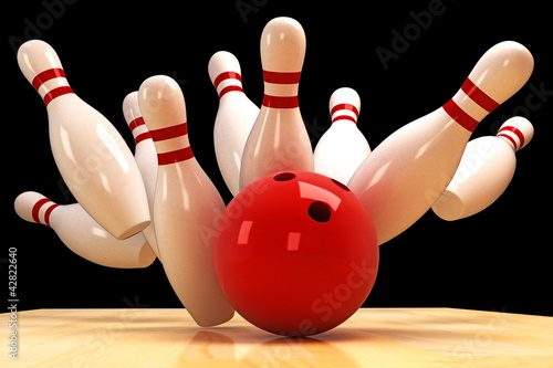 Illustration: Skittle and Bowling Ball Skittle and Bowling Ball