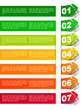 energy classification in the form of a sticker