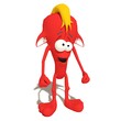 funny red Alien