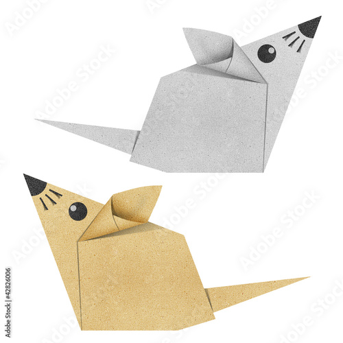 Photo: Origami mouse recycled papercraft Origami mouse recycled papercraft