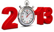 Illustration: 2013 mit Stoppuhr 2013 mit Stoppuhr