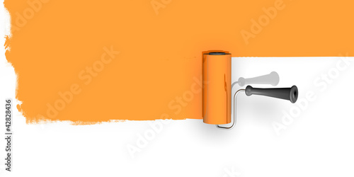 Illustration: Farbroller Wand O2 Farbroller Wand O2