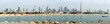Panoramic view of Dubai from the Persian Gulf