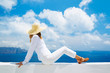 Photo: Tourist Relaxing on Vacation Tourist Relaxing on Vacation