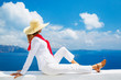 Photo: Tourist Relaxing on Vacation Tourist Relaxing on Vacation